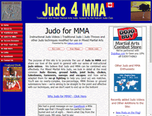 Tablet Screenshot of judo4mma.com